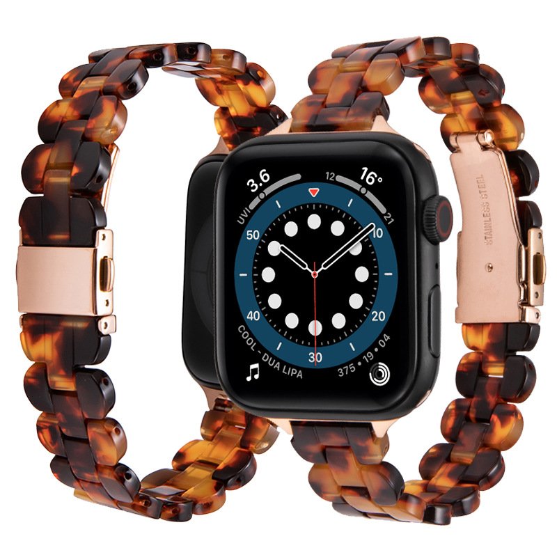 Replacement Smart Watch Bands 38/40/41mm 42/44/45mm Watch Strap For iwatch 8 Series Ultra Resin Plastic Wrist Bands