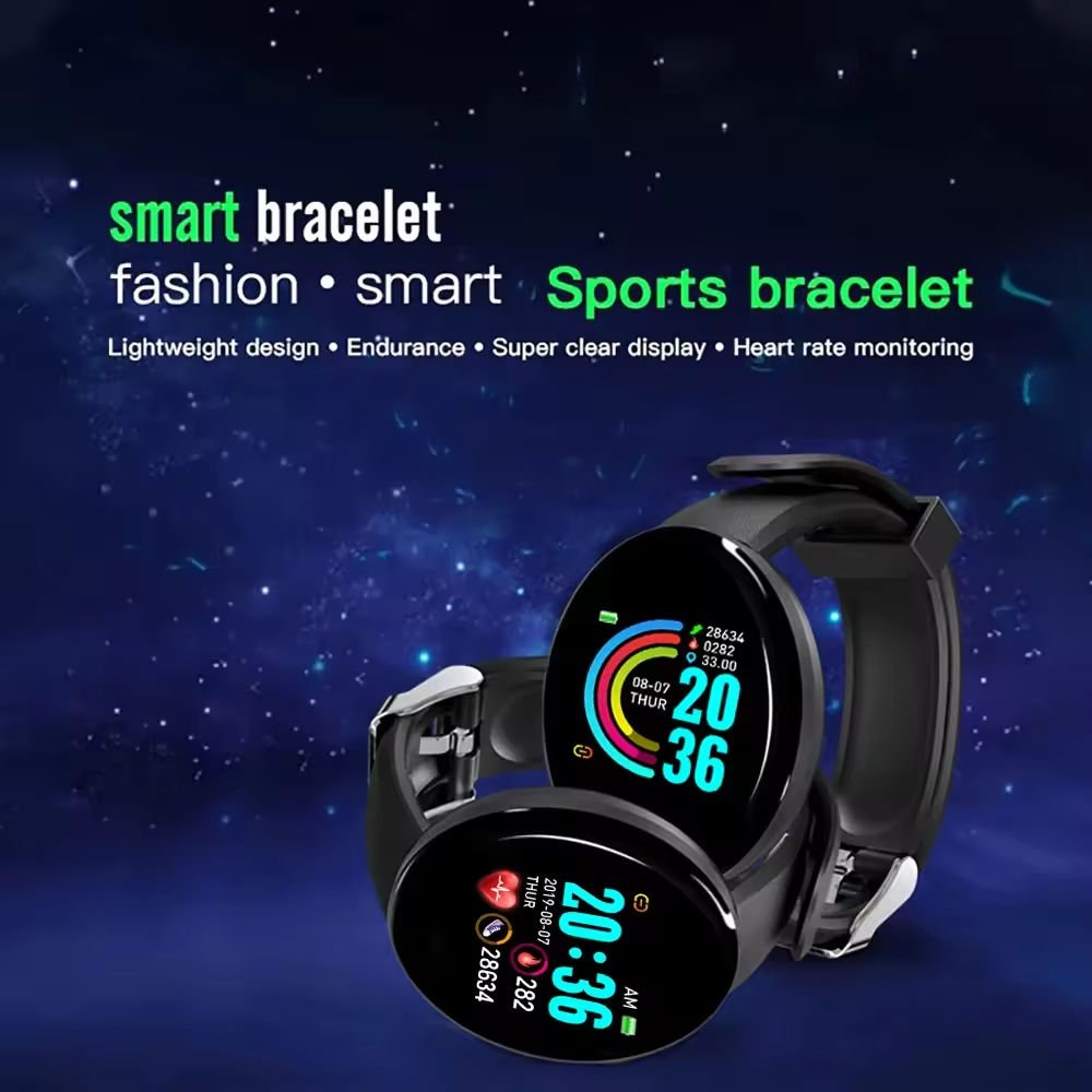 D18 Smart Watch Men Women Smartwatch Digital Watches Sports Fitness Tracker Watch Blood Pressure Waterproof Shenzhen Rubber Oled