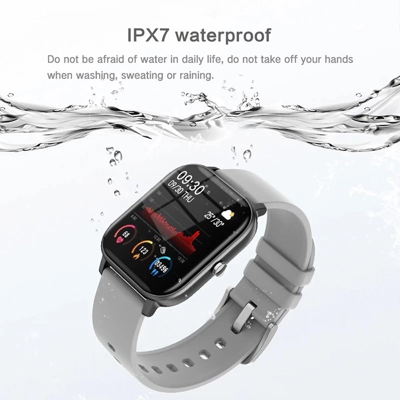 Factory High Quality Full Touch Sports Smart Watch Heart Rate Fitness Tracker BT call Smartwatch Wristwatch for Women Men