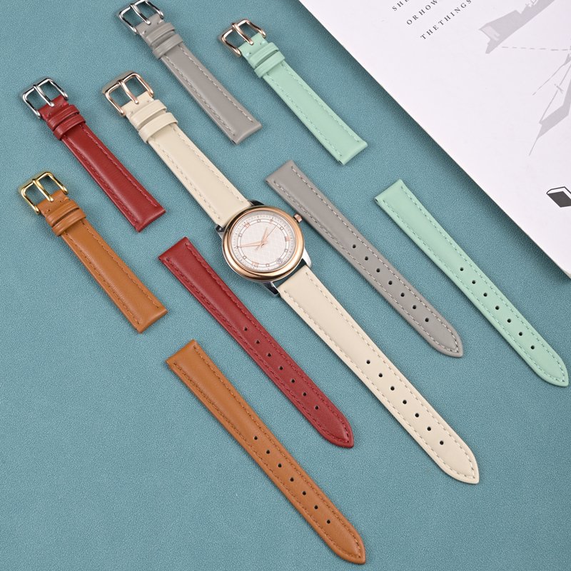 18mm 20mm 22mm leather straps multi-color cow leather fashion bracelet breathable watch bands accessories for smart watches