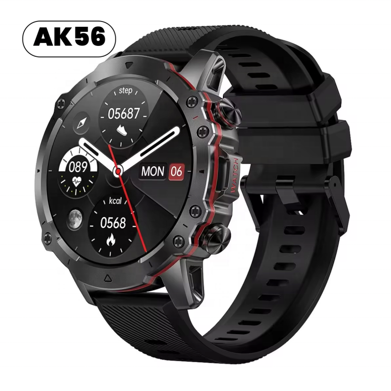 2024 1.43 inch Alloy Case Men Smart Watch AK56 Display BT Call Change Watch Faces Waterproof Health Tracker AK56 Smart Watch