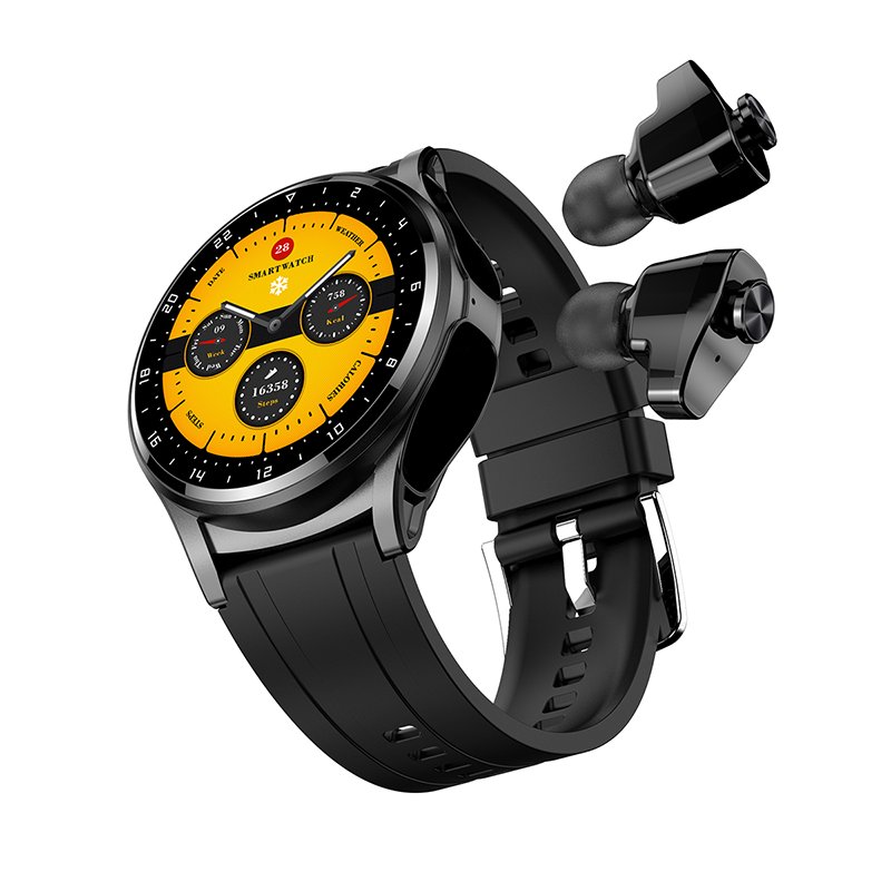 GT66 1.39-inch 360*360 resolution Ruiyu 8763EWE+TWS 2-in-1 BT Talking Smartwatch 100+ sports modes 2-in-1 watch