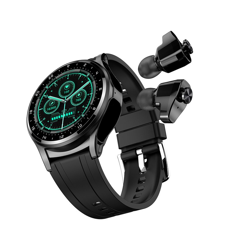 GT66 1.39-inch 360*360 resolution Ruiyu 8763EWE+TWS 2-in-1 BT Talking Smartwatch 100+ sports modes 2-in-1 watch
