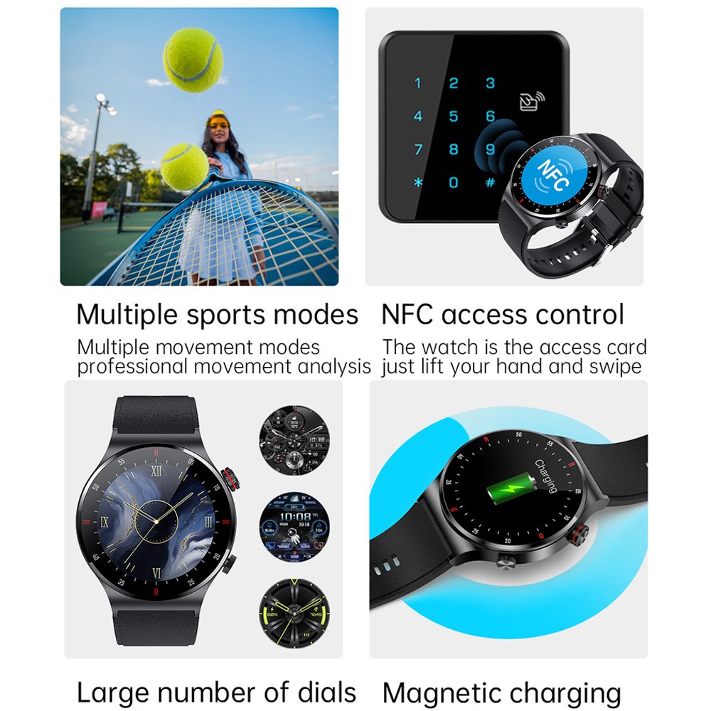 2023 New QW33 Blue tooth Call Smart Watches for Men Large HD Screen Step Counting Sports Fitness Tracker Waterproof Smartwatch
