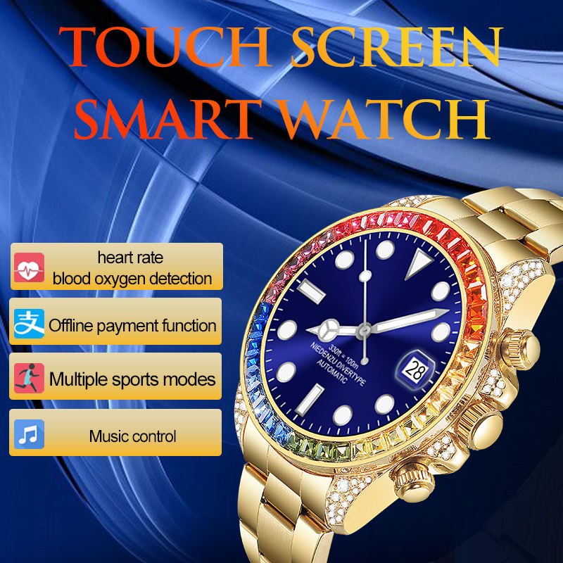 New R1 Pro AMOLED Smartwatch Bt Calling Wrist Flip Metal Stainless Steel Strap Ip68 R1pro Round Smart Watch