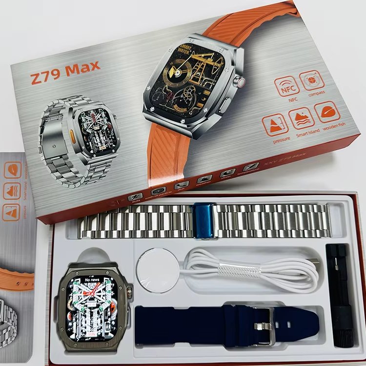 Z79 max smart watch high capacity battery Stand by time IP68 Waterproof Compass NFC Z79 max Ultra