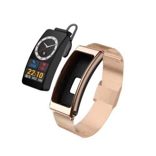 Wholesale K13 1.14inch Steel Band Earphone Detachable Smart Watch Support Wireless Call Fitness Tracker Wristband Smart Bracelet