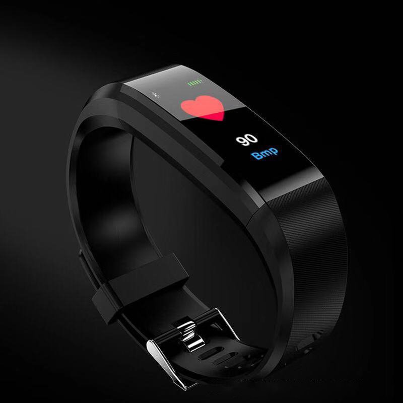 Promotions 115Plus Color Silicone Strap Bracelet Heart Rate Fitness Wristband Smart Watch Band Bracelet