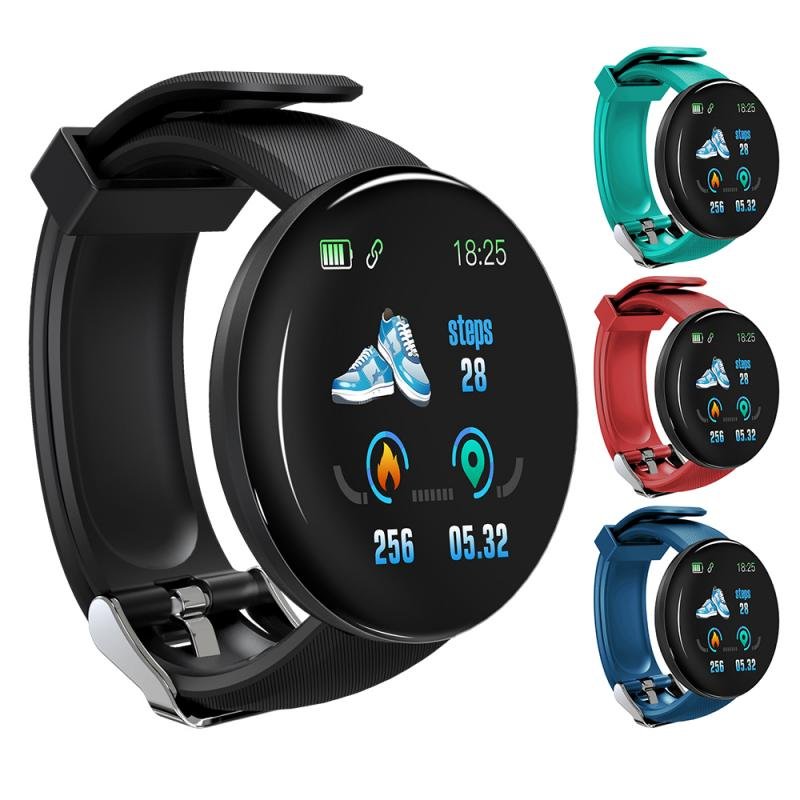 2024 dropshipping products D18 Smart Watch Men Women Sport Blood Pressure Round Smartwatch Waterproof Fitness Tracker