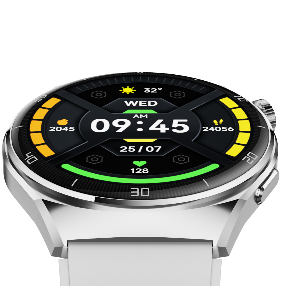 SMA Smart Care AM05 AMOLED Relogio with Blood Pressure and Heart Rate Smart Watch Calling Function Electronic Metal Silicone