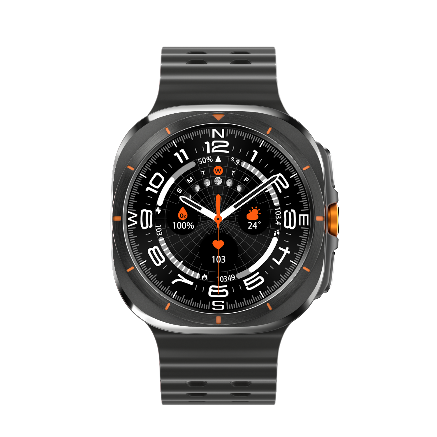 2024 New arrival W7 smartwatch ultra 10 AMOLED screen BT5.4 Compass fitness tracker Outdoor Sports smart Watch for men
