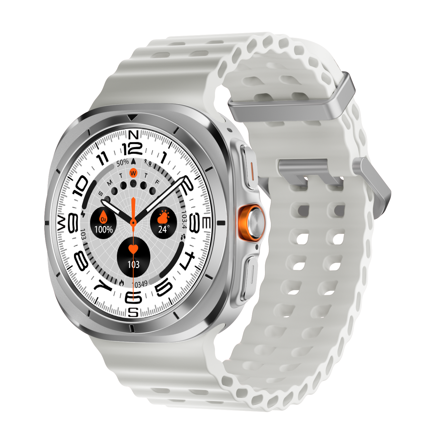 2024 New arrival W7 smartwatch ultra 10 AMOLED screen BT5.4 Compass fitness tracker Outdoor Sports smart Watch for men