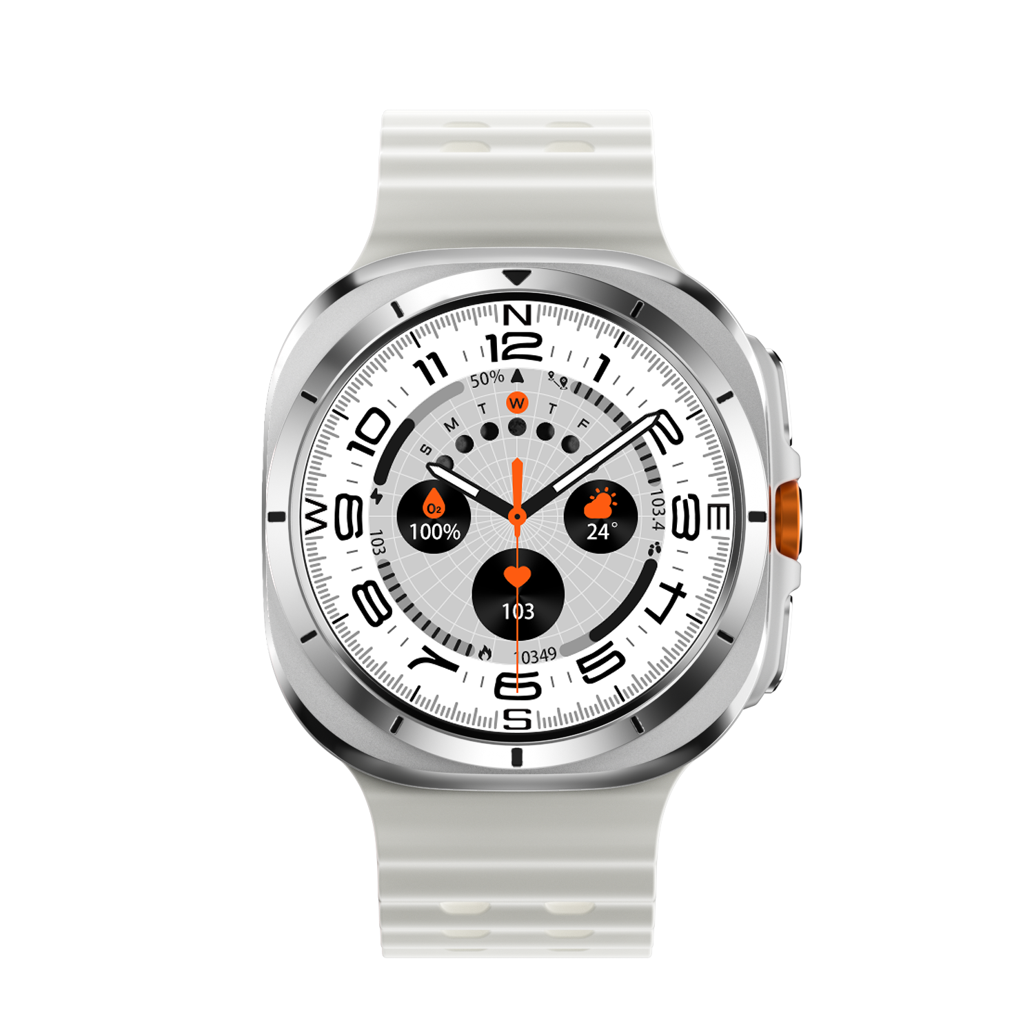 2024 New arrival W7 smartwatch ultra 10 AMOLED screen BT5.4 Compass fitness tracker Outdoor Sports smart Watch for men