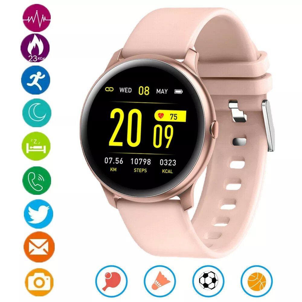 Hot KW19 ladies Smart watch with Heart Rate Blood pressure Sport Fitness Tracker Smartwatch 2022
