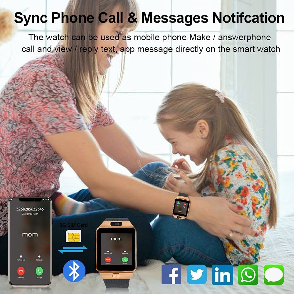 DZ09 Smart Watch With SIM Card Camera Touch Screen Reloj Inteligente Wristwatches Bluetooth Digital Watches