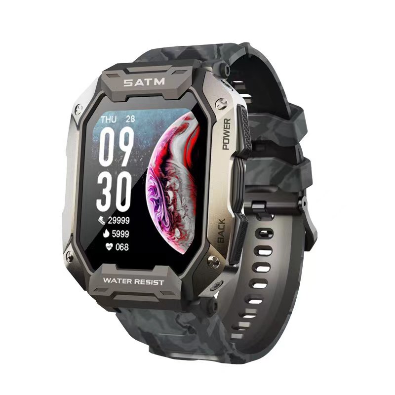 Hot selling C20 Smartwatch 1.71inch large battery outdoor sport modes 5ATM waterproof heart rate men watches C20 Smart Watch