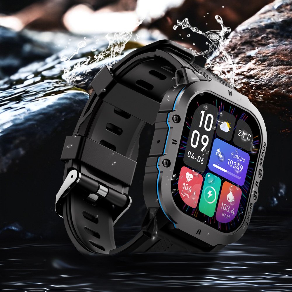 C26 smart watches new arrivals Outdoor Smart Watch for Men BT Call IP68 Waterproof Sports Smartwatch Amoled