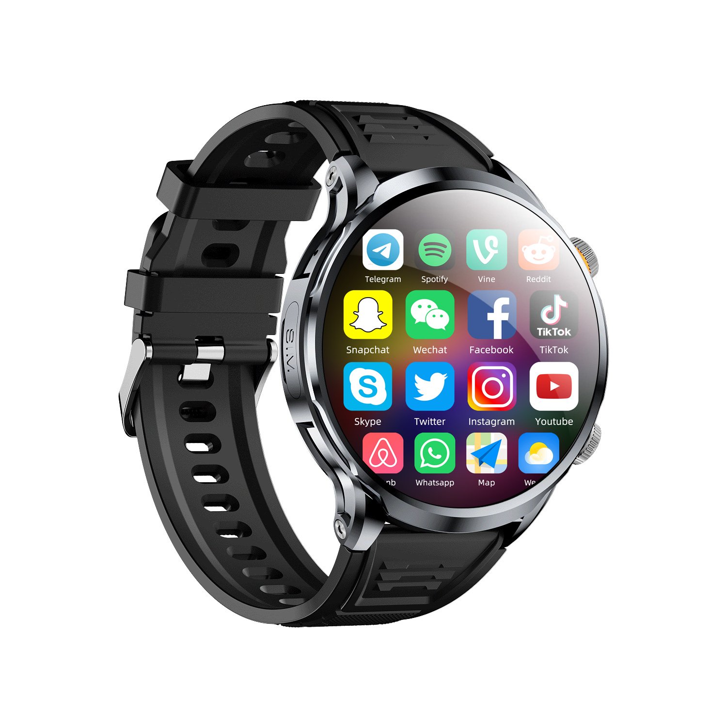 4g Sim Call Android Smartwatch H18 For Men With Heart Rate Gps Wifi Camera Men Smart Watch 2024 for sport