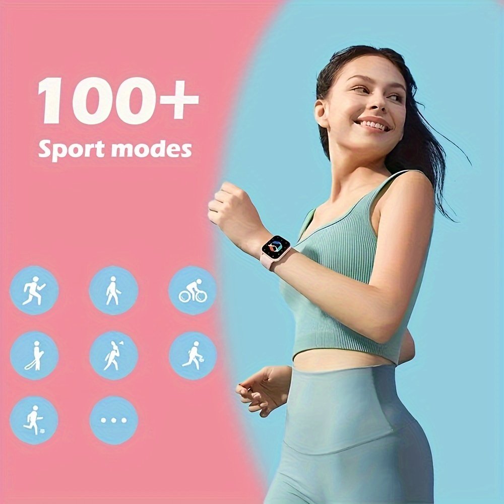 SENBONO ZL54CJ Square Smartwatch Women BT Call Heart rate Sport Mode Fitness Tracker Waterproof Smart Watch Men for IOS Android