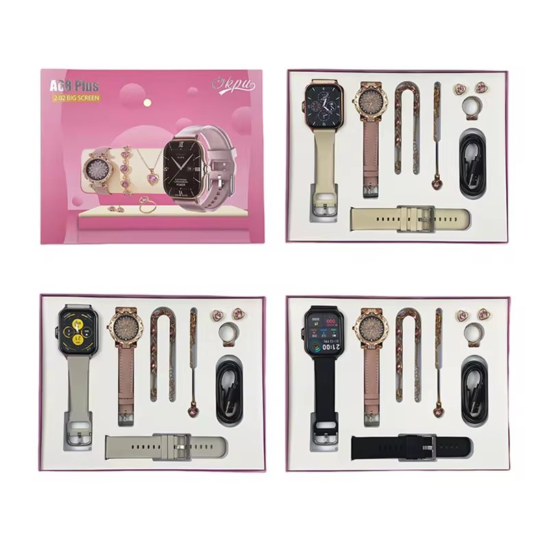 A68 Plus Smartwatch Suit Hot Selling Double Watches Men Women Smart Bracelet Gold Sport Smart Watches Wearing equipment A58 plus