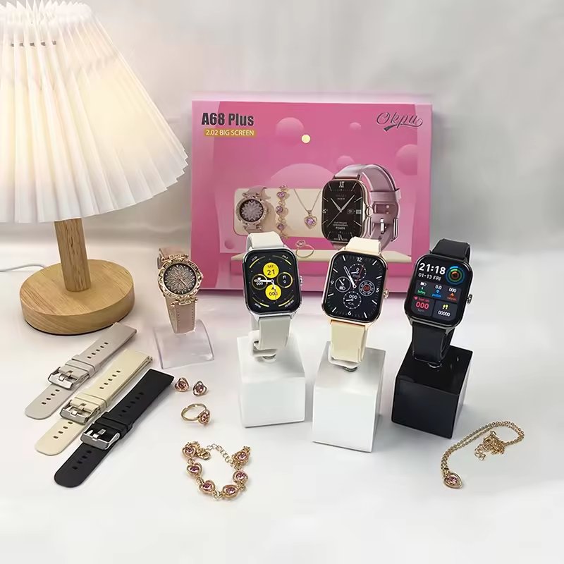 A68 Plus Smartwatch Suit Hot Selling Double Watches Men Women Smart Bracelet Gold Sport Smart Watches Wearing equipment A58 plus