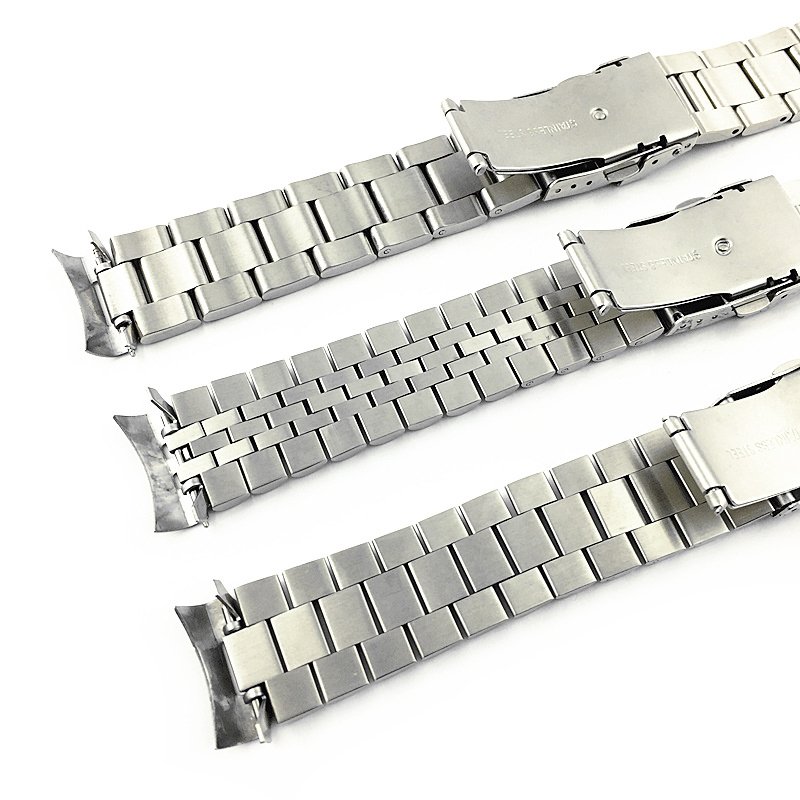 High Quality Luxury Men Silver Metal Smart Watch Band 18/19/20/21/22/23/24/26/28/30mm Stainless Steel Watch Strap