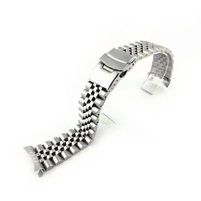 High Quality Luxury Men Silver Metal Smart Watch Band 18/19/20/21/22/23/24/26/28/30mm Stainless Steel Watch Strap