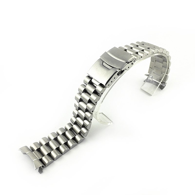 High Quality Luxury Men Silver Metal Smart Watch Band 18/19/20/21/22/23/24/26/28/30mm Stainless Steel Watch Strap