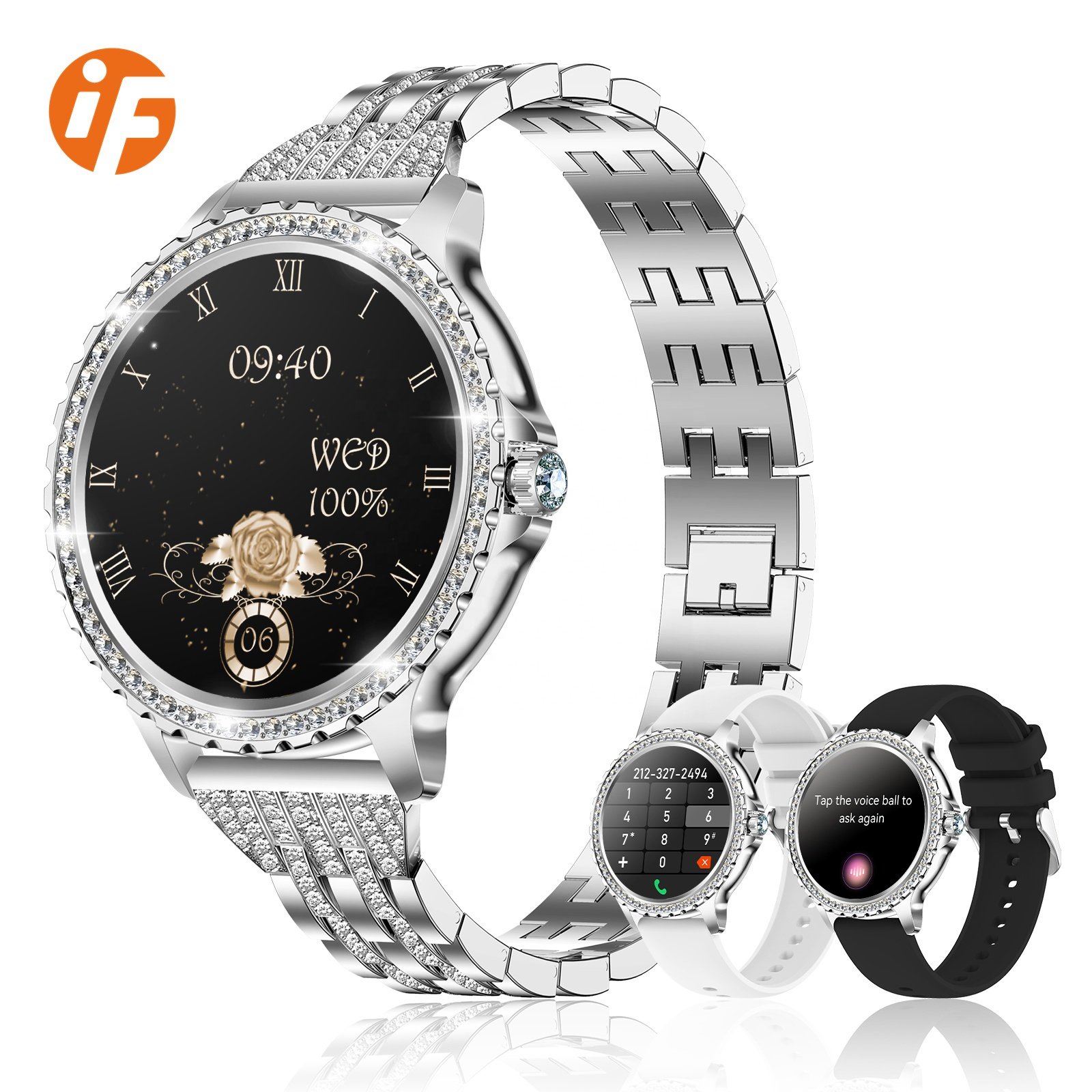 INNOFOVO Ladies Smart Watch 2023 For Women Waterproof Blood Pressure Health Monitor Smart Watch For Girls