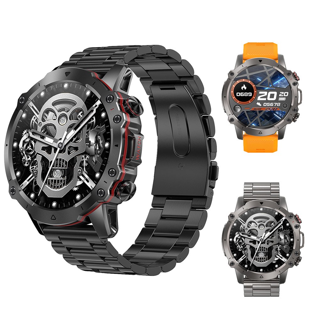 AK56 Smart watch 2023 outdoor sports BT calling 400mAh Battery Health Heart Rate BP Monitoring PK k52 K56 K57pro