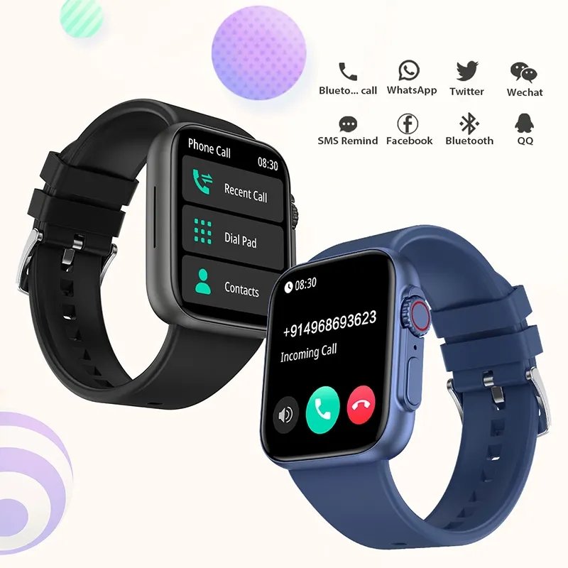 LIGE G97 196inch Large HD Full Touch Smart watch waterproof inteligente Heart rate Fitness tracker watch ultra 8 Smartwatch