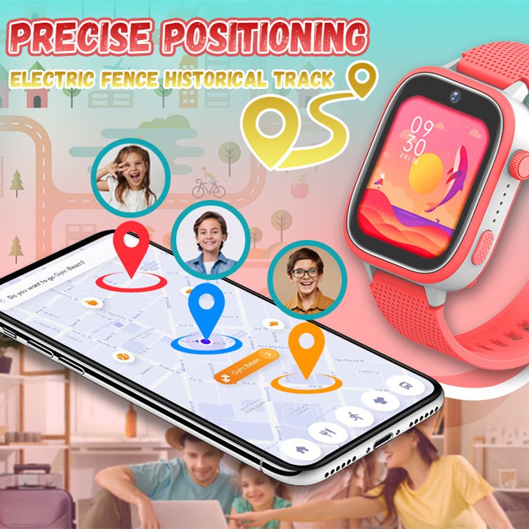 Maxtop Cheap Child Phone Video Touch New Smart Watch Wrist IP67 GPS Kids Games Smart Watches Waterproof 4G GPS Kids Watch