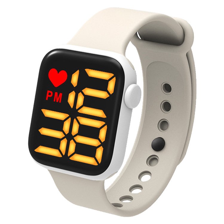 New Original not smart Watch Cheap digital watch for girl boy students waterproof alloy Case with Sport Band