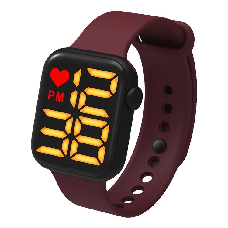 New Original not smart Watch Cheap digital watch for girl boy students waterproof alloy Case with Sport Band