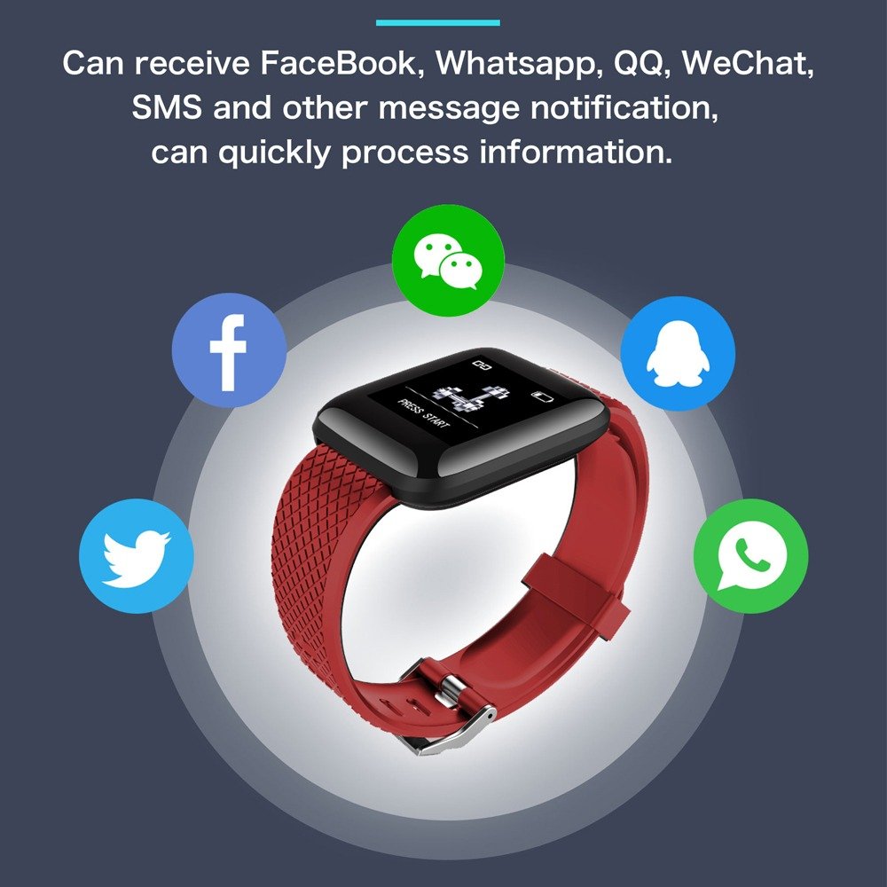 116 plus D13 phone watches IP67 Waterproof Wristband Fitness Tracker Heart Rate Monitor Watches Smart watch Band 2023