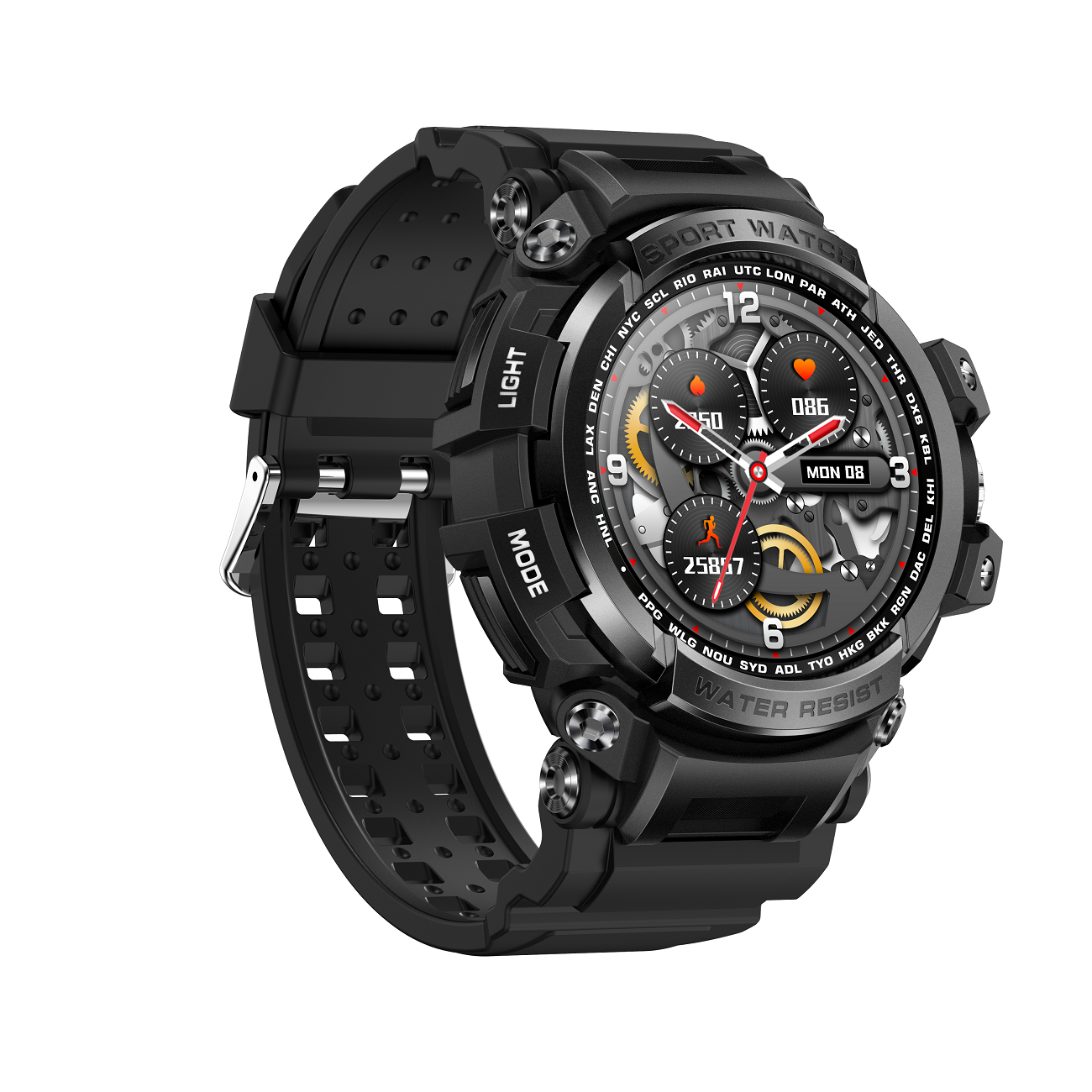2024 New Watch Men Sport Watches Electronic LED Male Smart Watch For Men Clock Waterproof Hour