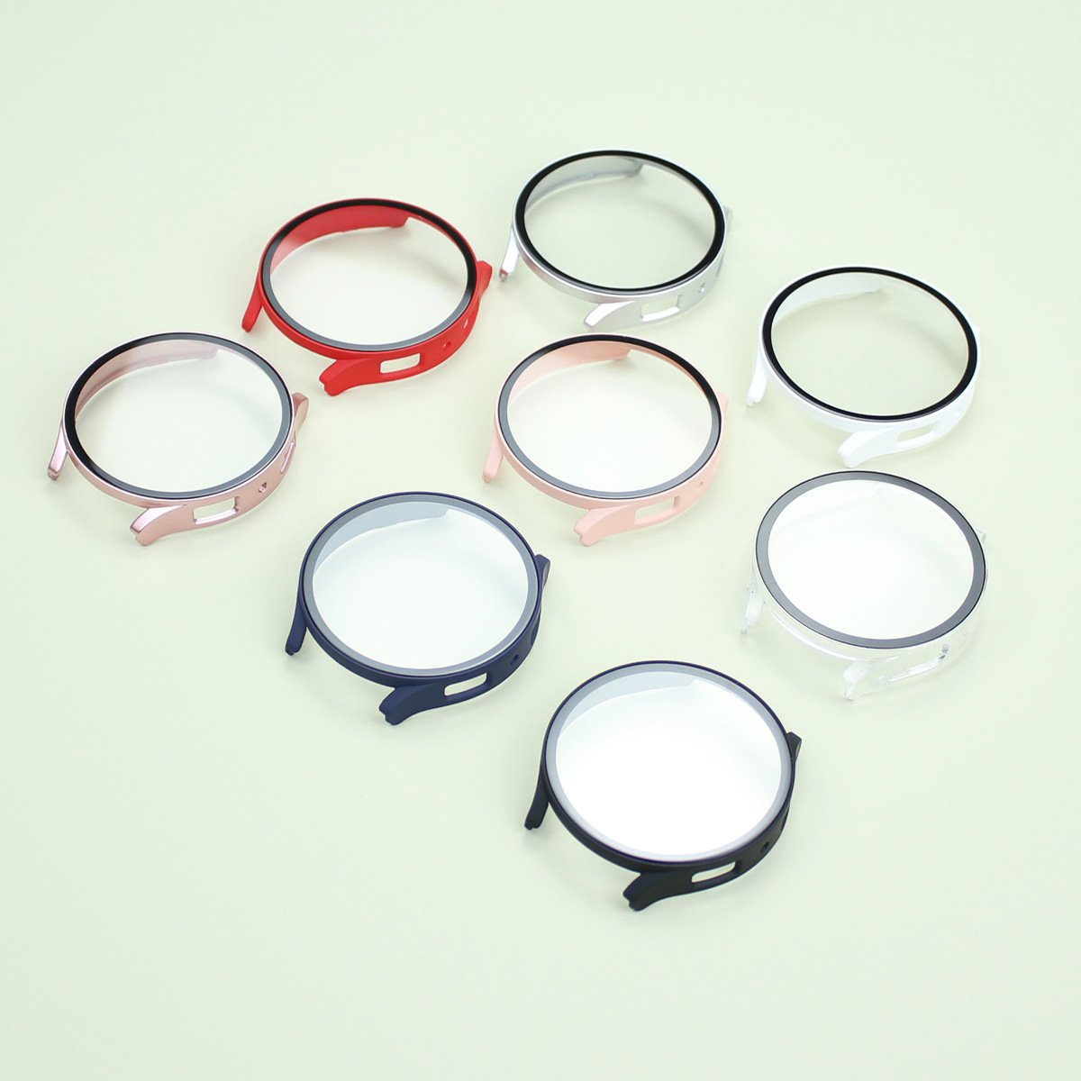 New Clear Hard PC Tempered Glass Film Smartwatch Transparent Protective Case Cover For Samsung Galaxy Watch 7 6 5 4