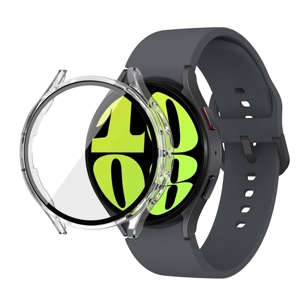 New Clear Hard PC Tempered Glass Film Smartwatch Transparent Protective Case Cover For Samsung Galaxy Watch 7 6 5 4