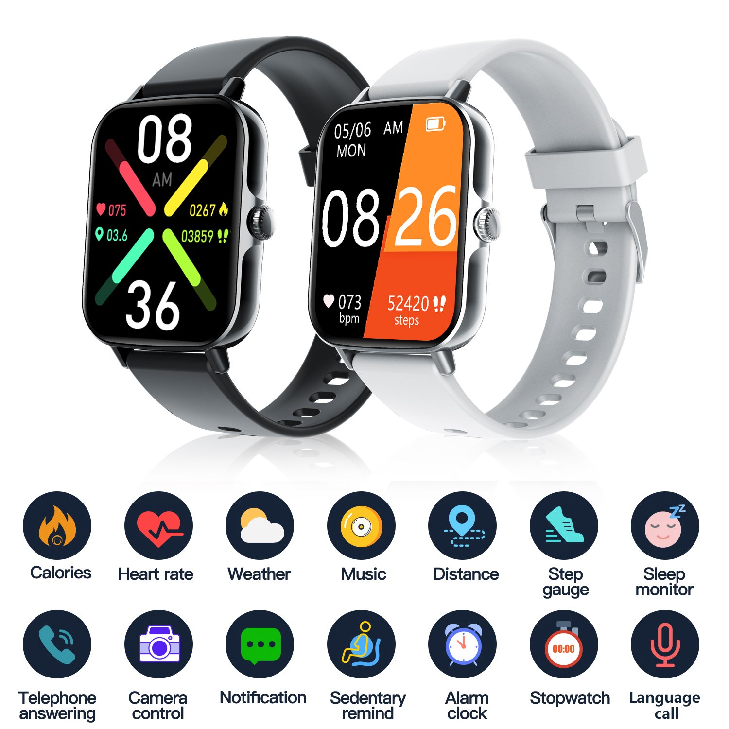 fitness tracker sport watches women smartwatch health monitor fitness tracker bt call smartwatch calling smart watch