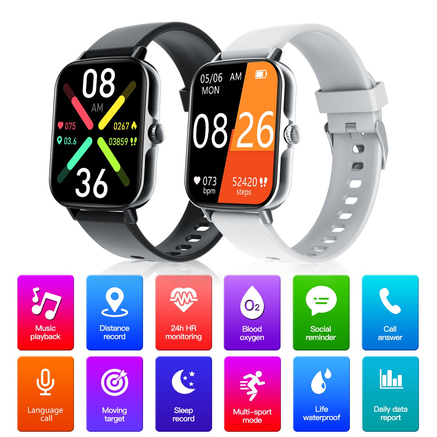 fitness tracker sport watches women smartwatch health monitor fitness tracker bt call smartwatch calling smart watch