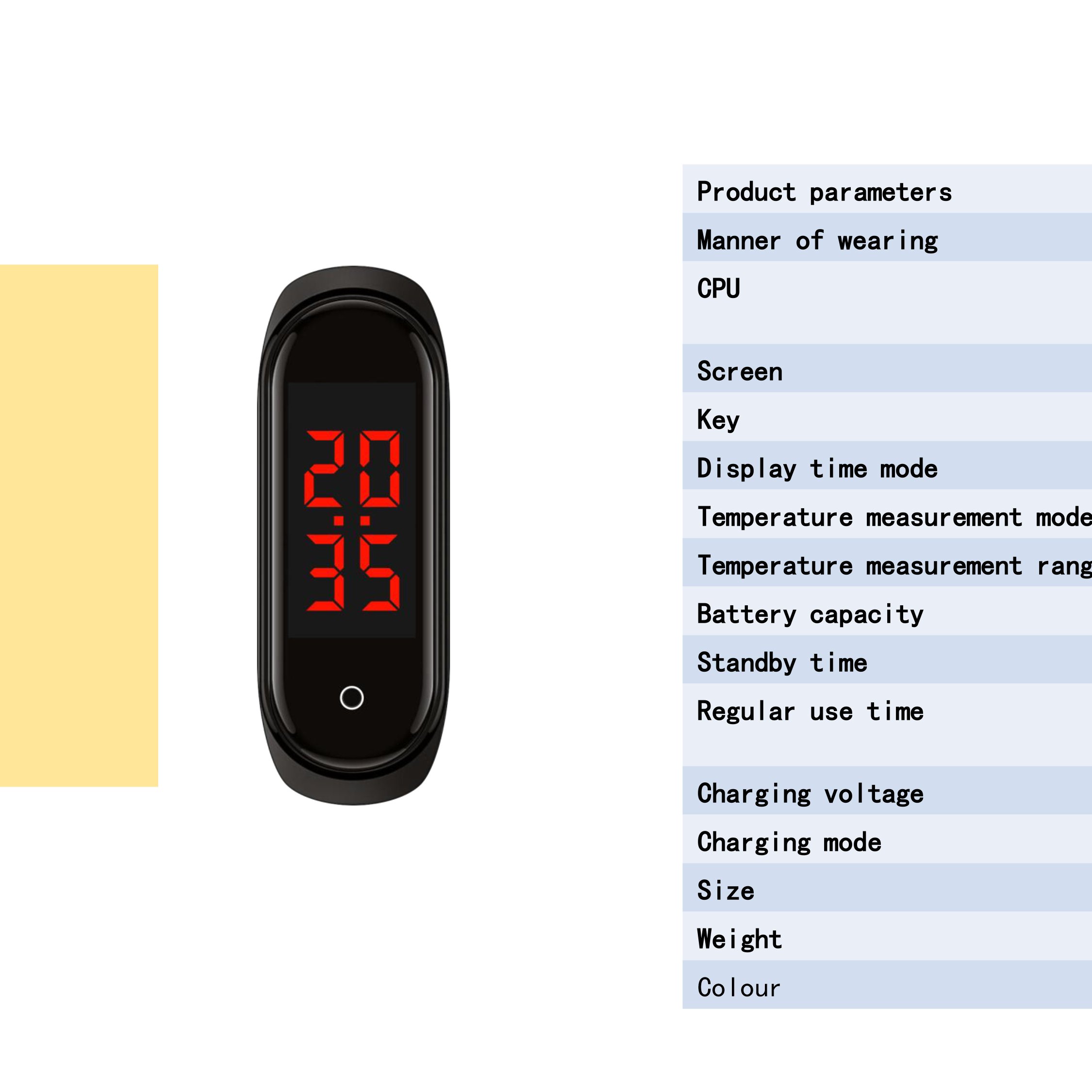 Electrostatic eliminato smart watch Car wireless static elimination Temperature measuring Bracelet