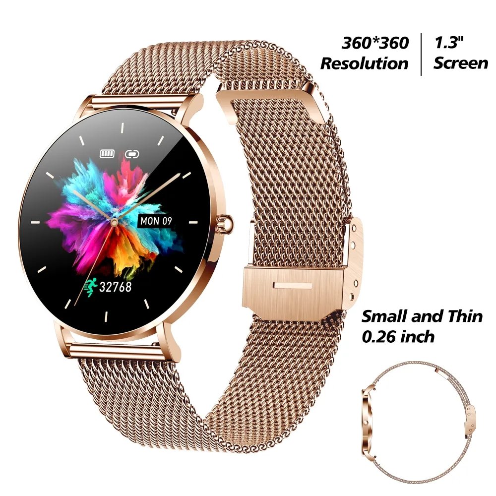 Ultra Smartwatch AMOLED Sports Smart Watch for Women Female Period Health Monitor for IOS Android