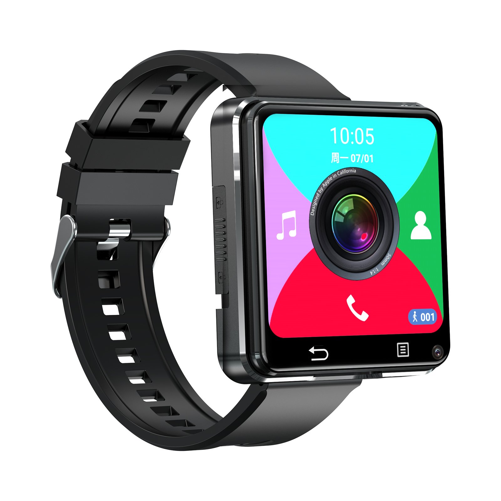 S998 4G Android Smart Watch Sim Card 2.64inch Large Screen 3+32G Built-in GPS Dual Camera HD Video Chat Smartwatch