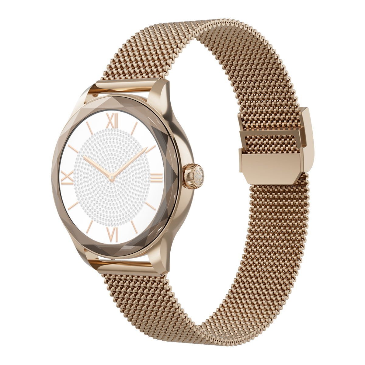 2024 Smartwatch BT Call 1.19" Round Screen IP68 Waterproof Health Rate NFC Fashion Diamonds Smart Watch for Women