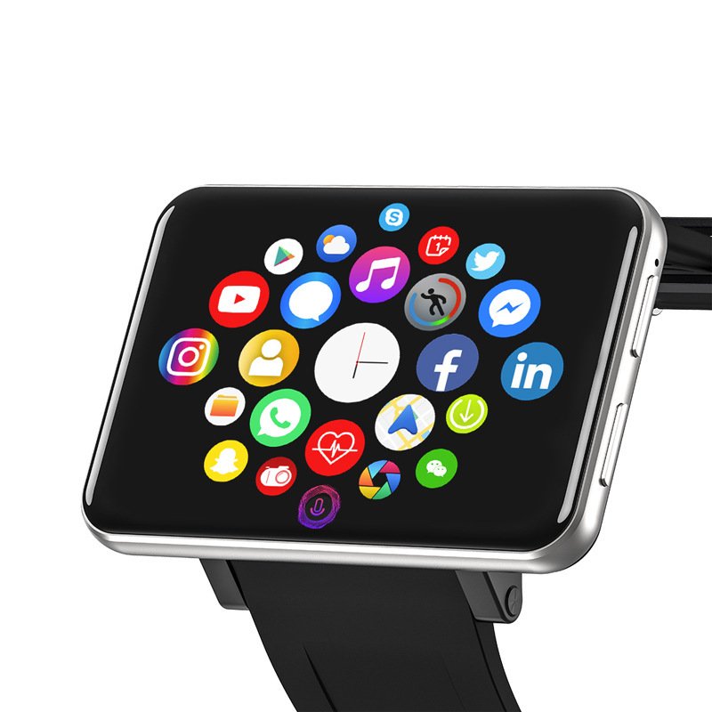 DM100 4G Android Smart Watch Waterproof with 16G Storage Touch Screen and WiFi for Camera and Sleep Use IP67 Certified