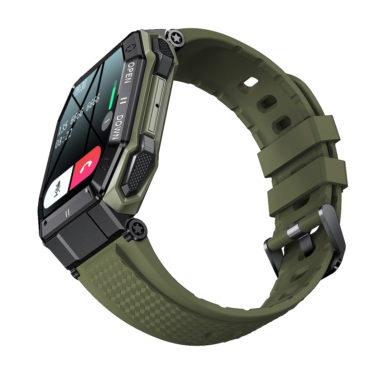 K55 Smart Watch BT Call 350mAh Long Standby Wristwatch Blood Pressure Monitor Outdoor Sports Waterproof Men Smartwatch