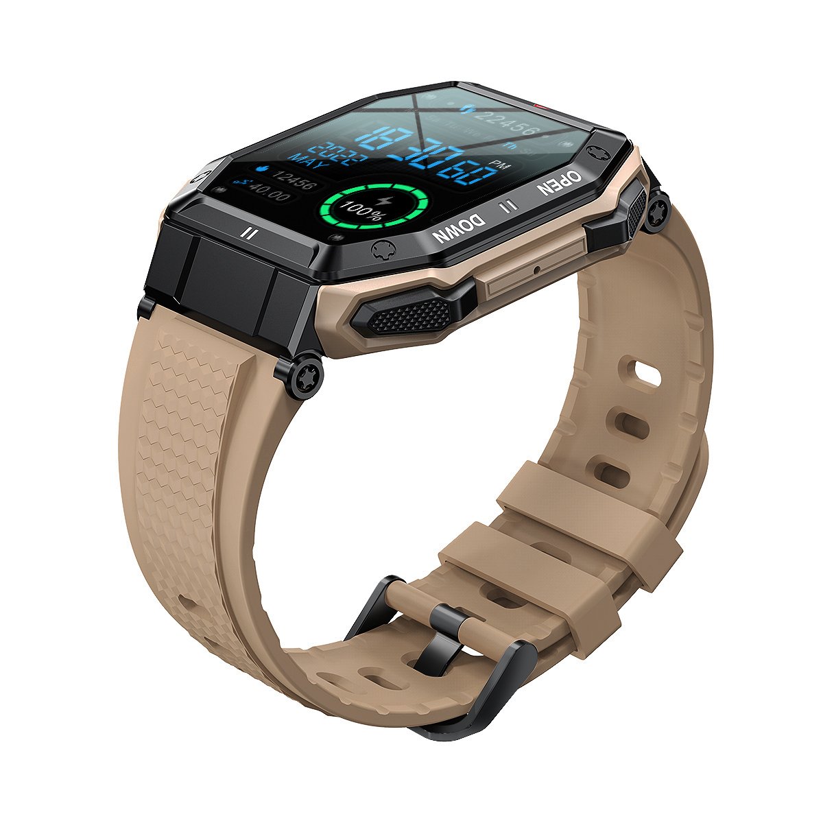 K55 Smart Watch BT Call 350mAh Long Standby Wristwatch Blood Pressure Monitor Outdoor Sports Waterproof Men Smartwatch