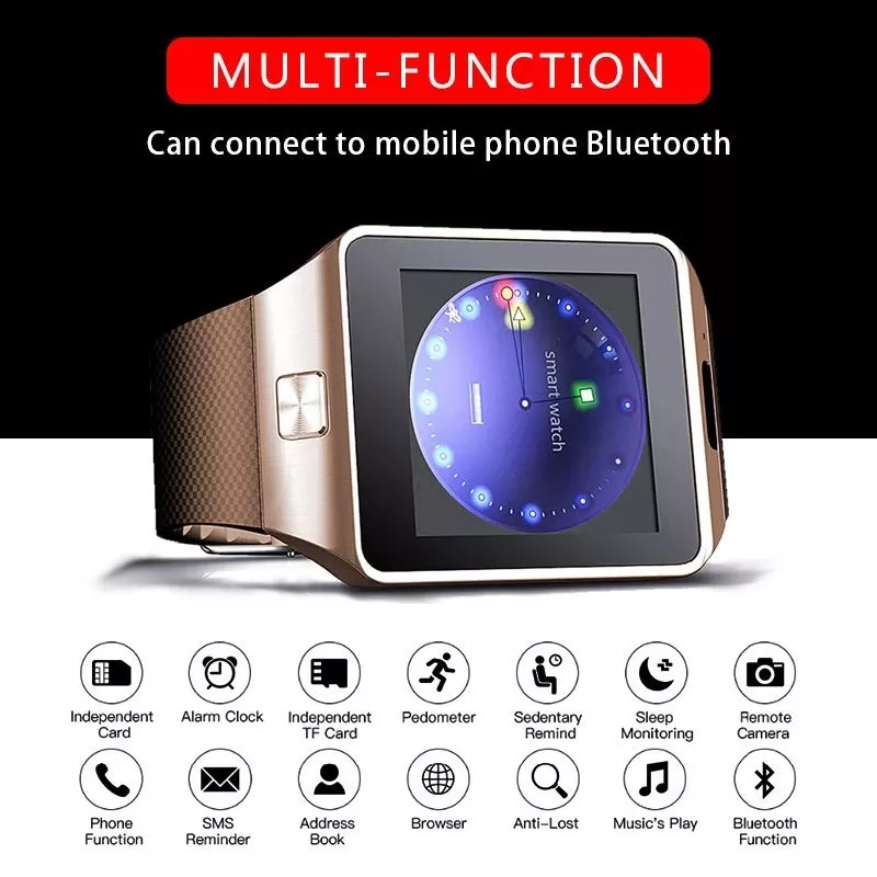 SIM Card DZ09 smart watch phone mobile phone Internet touch screen GPS Sedentary Reminder camera sport smartwatch