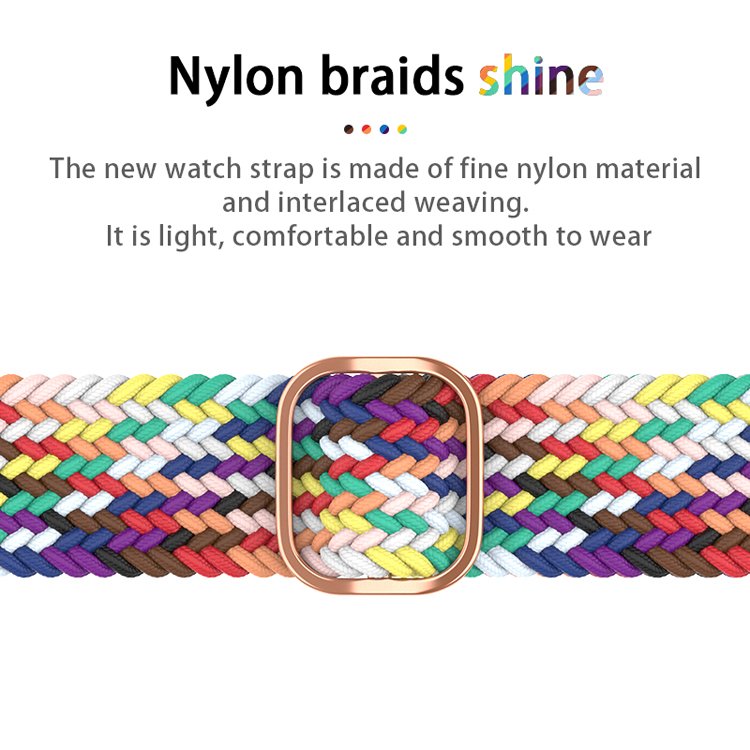 High Quality Adjustable Coolyep 45mm Nylon Watch Strap for Apple Watch Series 6 5 4 3 2 1 for Women's Woven Watch Bands