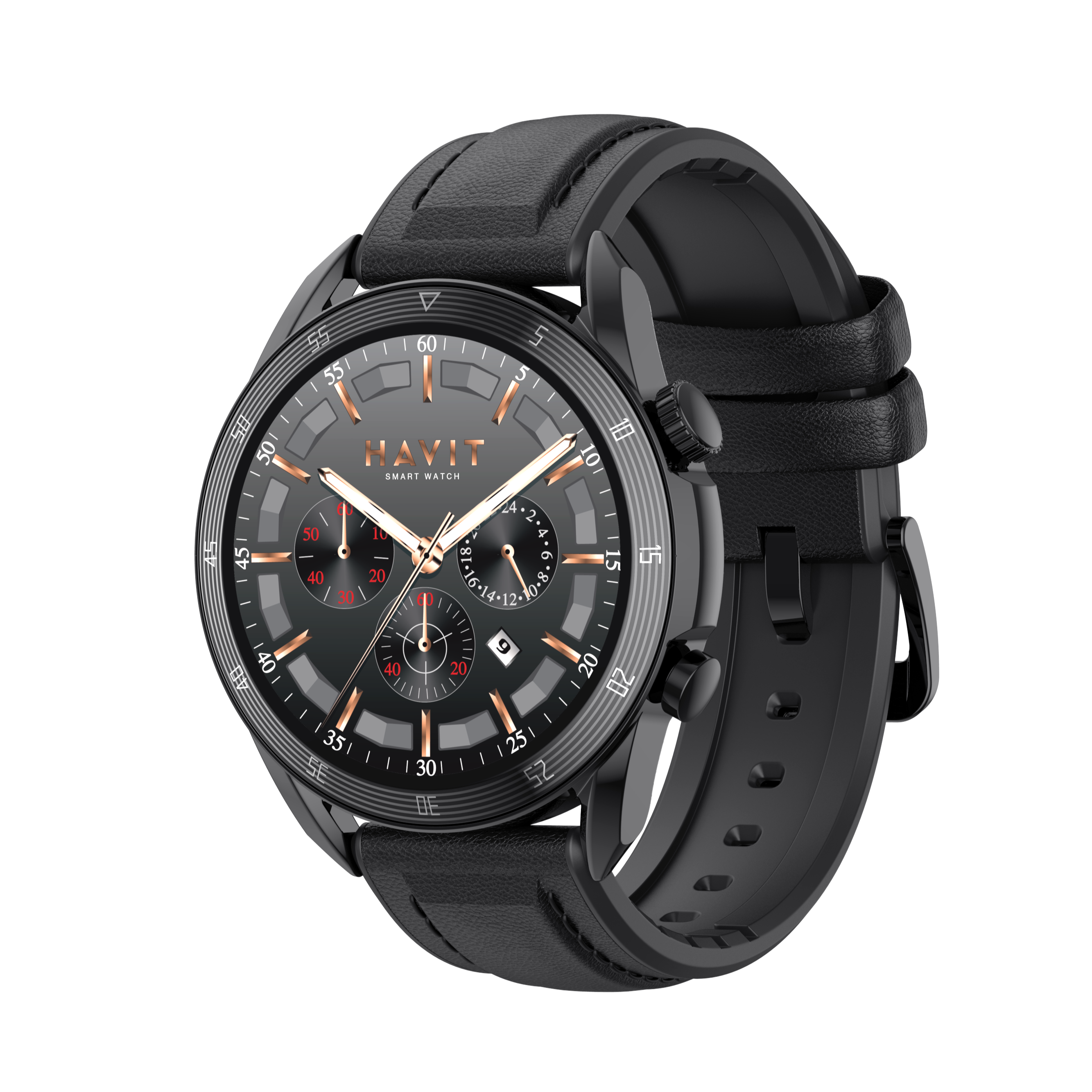 Havit M9030 PRO Blood Oxygen Body Temperature Wireless Charging Digital Watches IP68 Waterproof High Resolution Smart Watch